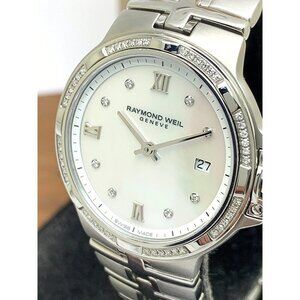 Raymond Weil Women's Watch 5180 Parsifal Diamond Swiss Quartz Silver Steel 30mm